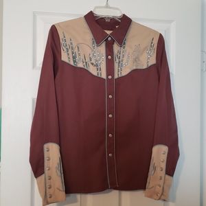 🔴 Scully vintage western shirt